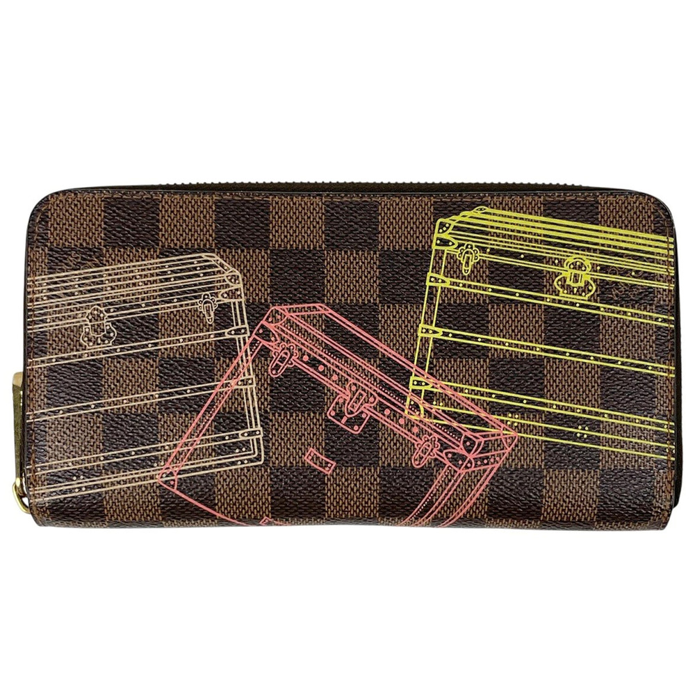 Louis Vuitton Zippy Wallet Damier Brown